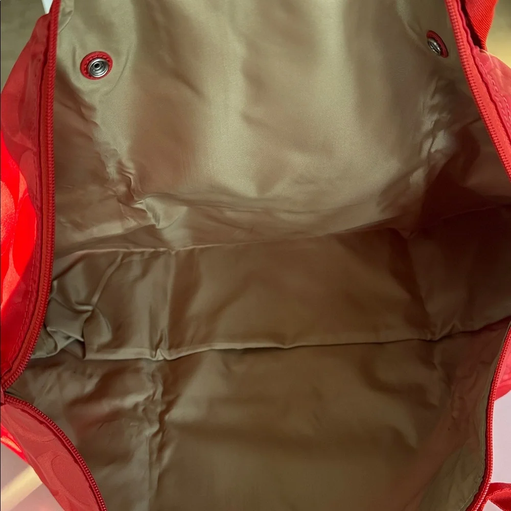 Coach Red Signature Satin Packable Totes NEW 👜 - Picture 5 of 8